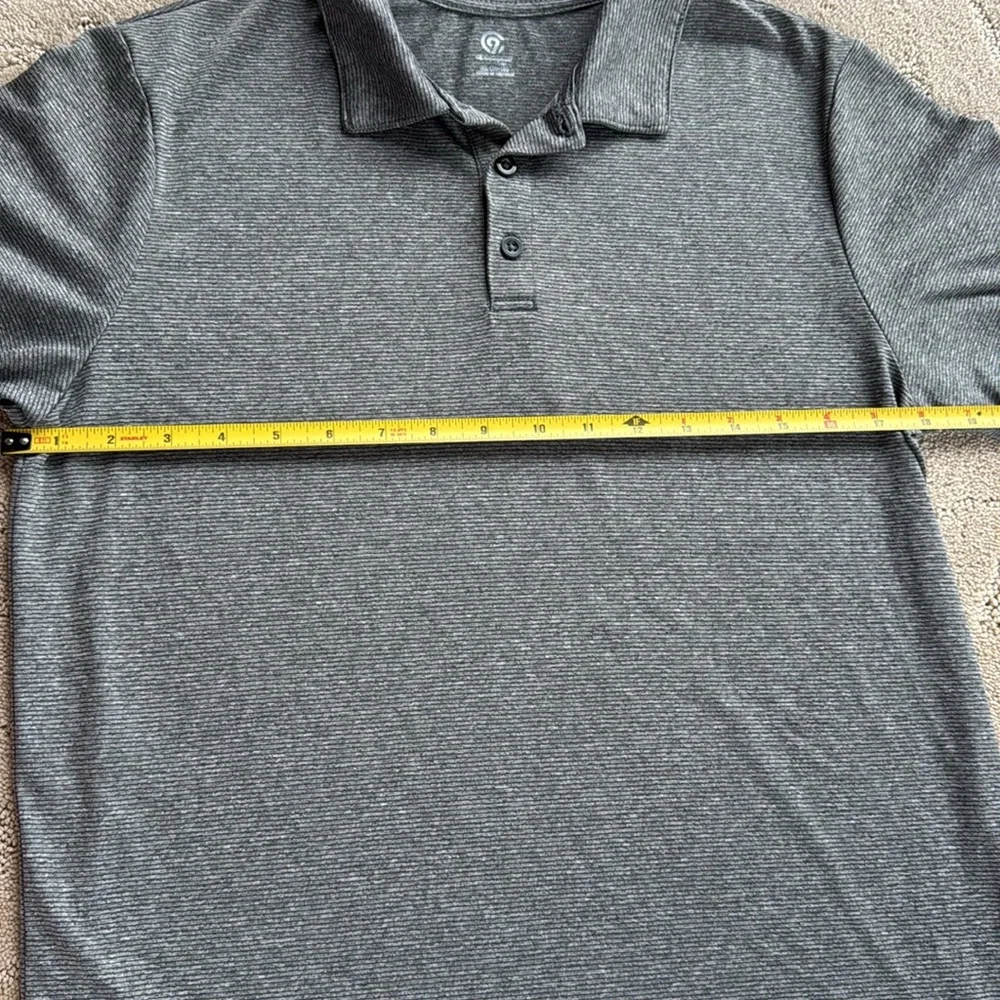 Boys XL Champion Black & Grey Breathable Polo Shirt